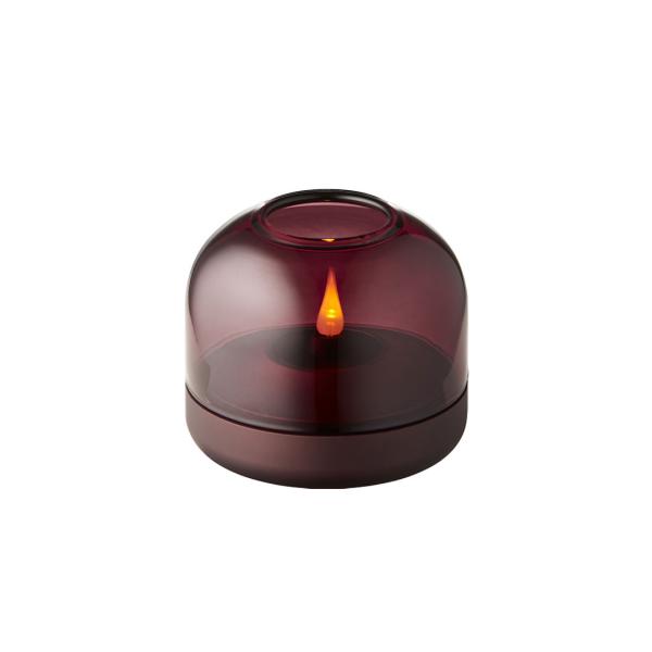 kooduu glow 08 purple hochwertiges aluminium designer Windlicht mit rauchglas