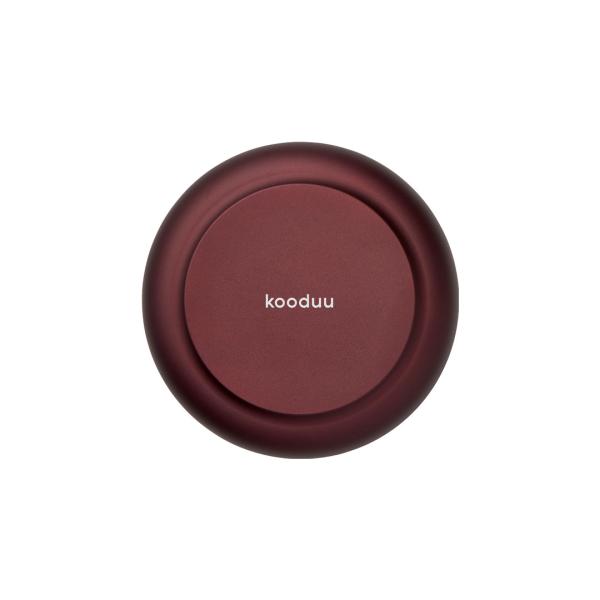 kooduu glow 08 purple hochwertiges aluminium designer Windlicht mit rauchglas