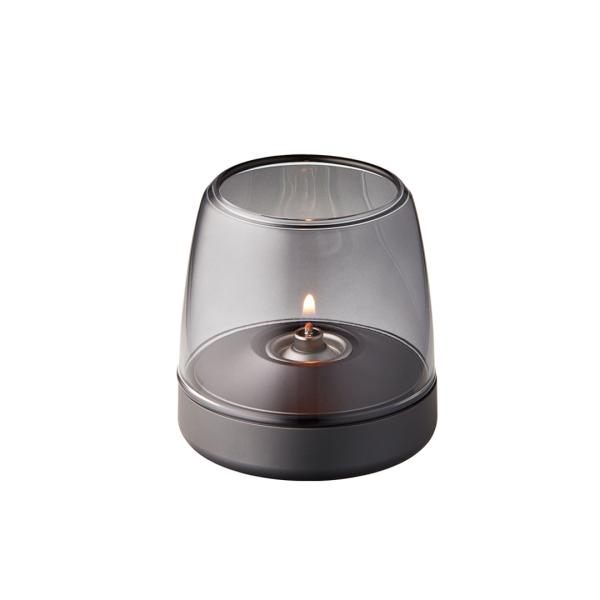 kooduu glow 10 smoked grey hochwertiges aluminium designer Windlicht m rauchglas Version 2024