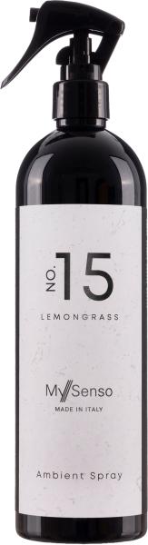 mysenso ambient spray no 15 lemongrass 500ml my senso raumspray