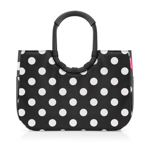 loopshopper L by reisenthel frame dots white OR7072 shopper