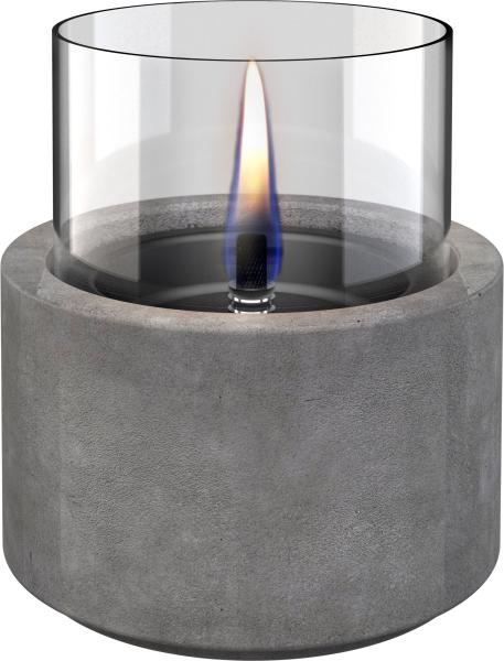 lotus 12 MgO concrete ceramik/betonkeramik tischfeuer tenderflame Ø 13 x 17,6 cm