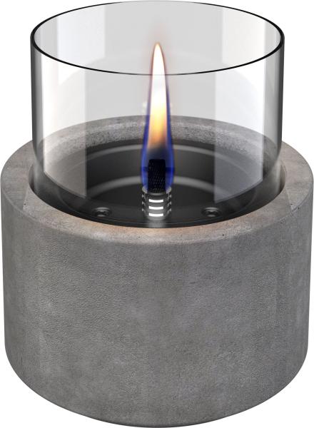 lotus 12 MgO concrete ceramik/betonkeramik tischfeuer tenderflame Ø 13 x 17,6 cm