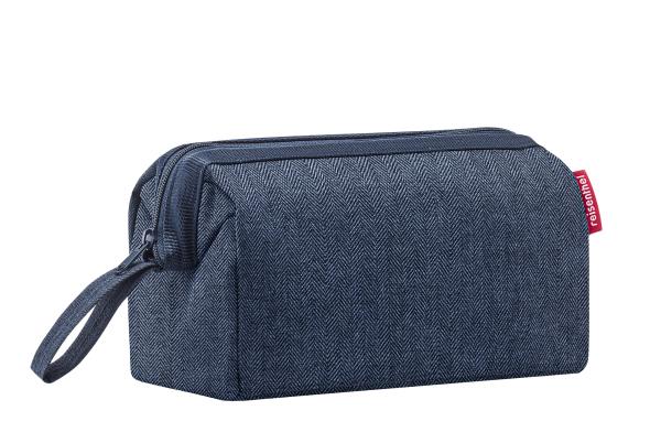 travelcosmetic by reisenthel herringbone dark blue WC4113