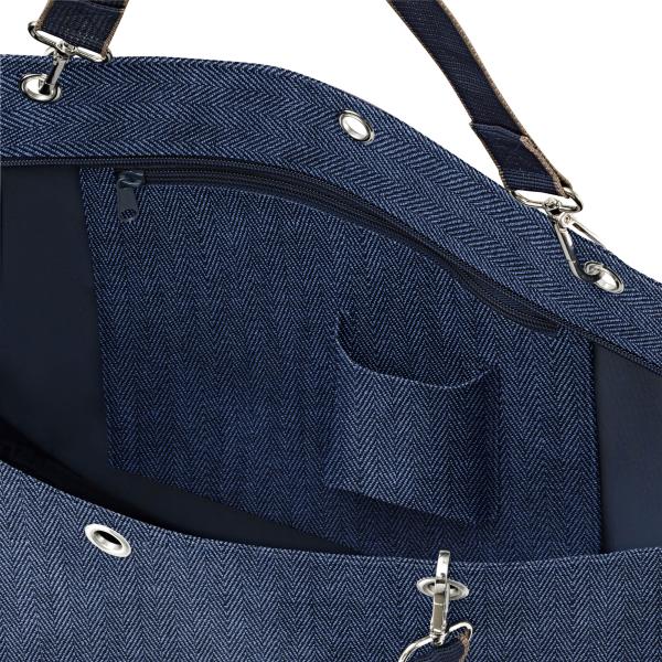 shopper XL by reisenthel herringbone dark blue ZU4113