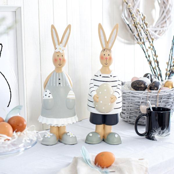 aufsteller hase 2er sortiert osterhase osterdekoration 36 cm baden 2259035