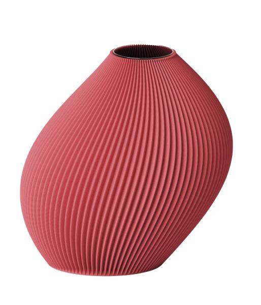 blumenvase bent 2 vase ruby red Ø 21 x 22 cm by recozy+