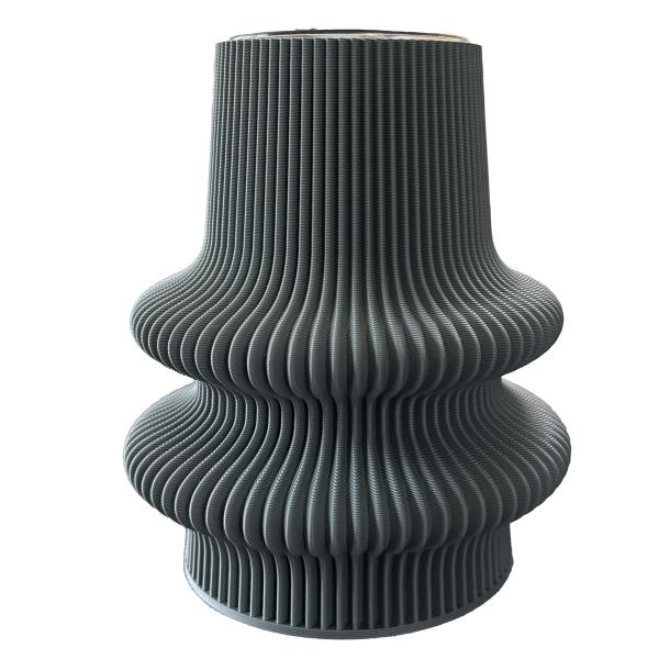 blumenvase tower 1 vase stone grey Ø 11,5 x 14 cm by recozy+