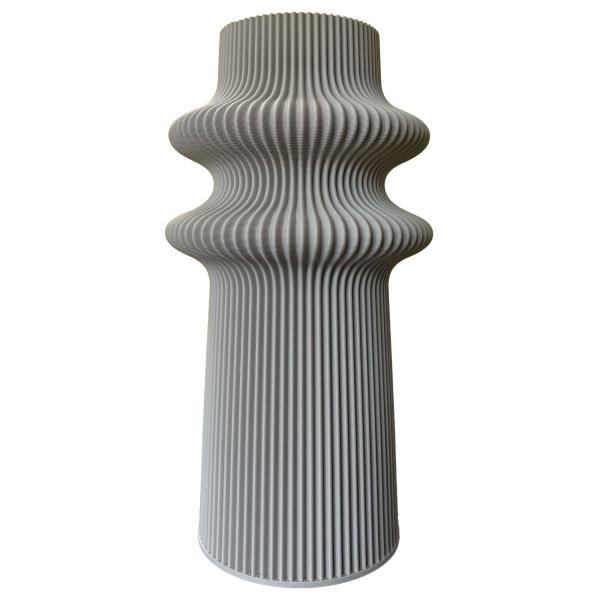 blumenvase tower 2 vase pepple taupe Ø 11,5 x 21,5 cm by recozy+