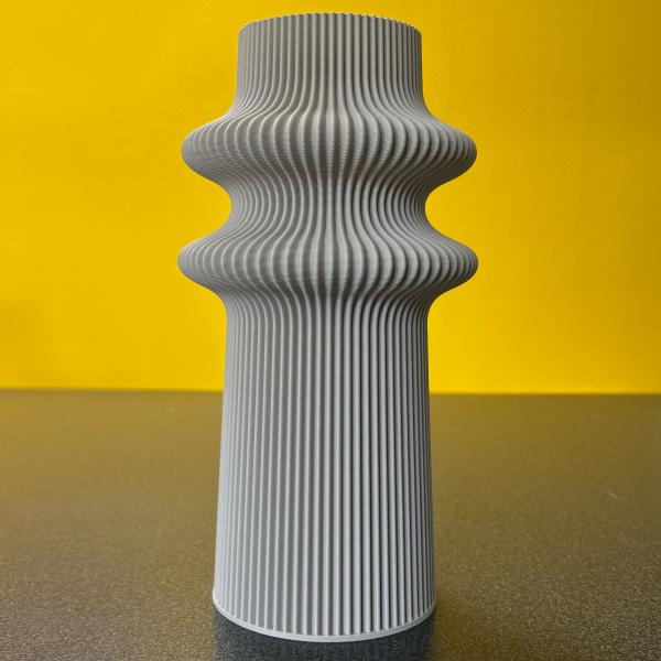 blumenvase tower 2 vase pepple taupe Ø 11,5 x 21,5 cm by recozy+