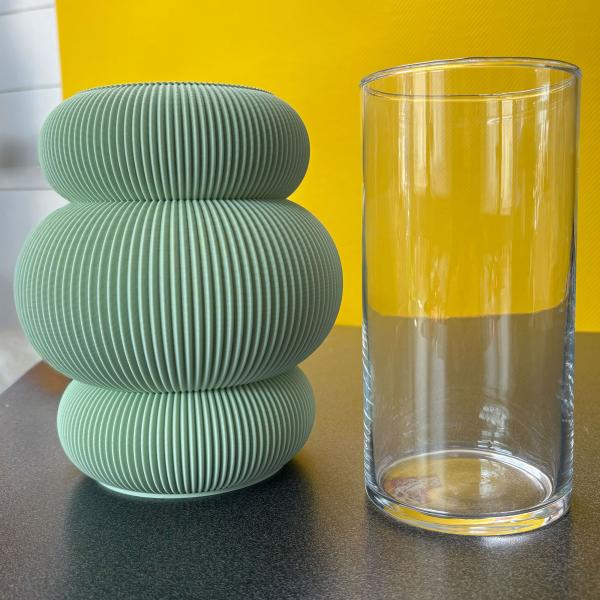blumenvase halo 1 vase pistachio green Ø 19,5 x 20,5 cm by recozy+