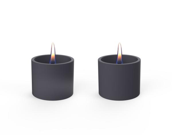 breeze 8 black keramik duopack 2er set sicheres tischfeuer kerze tenderflame