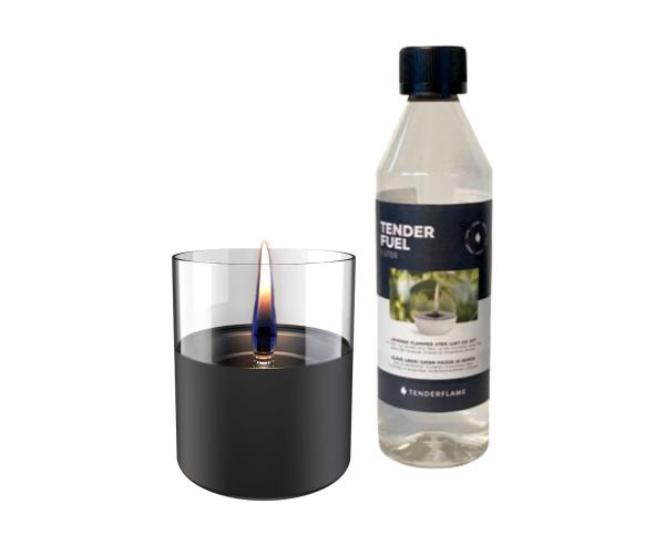 lilly 10 black sicheres tischfeuer tenderflame gift set Ø 10 x 11,5cm