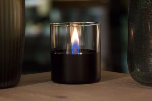 lilly 10 black sicheres tischfeuer tenderflame gift set Ø 10 x 11,5cm