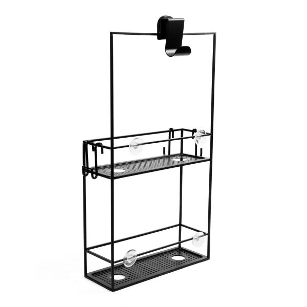 cubiko shower caddy black shower organiser by umbra black 023461-040