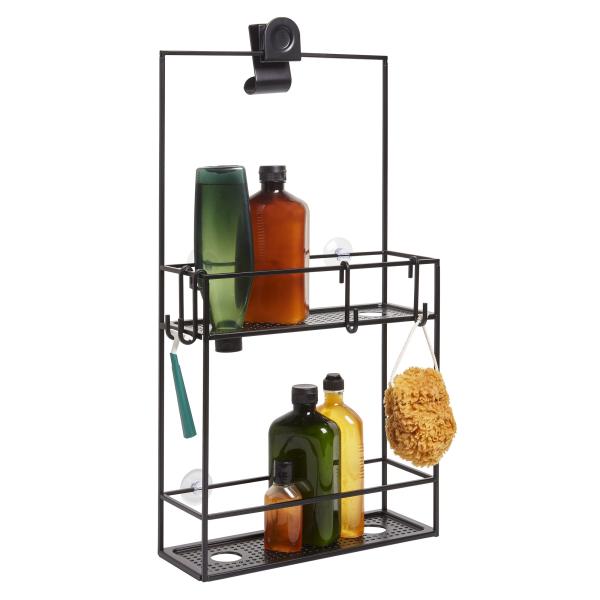 cubiko shower caddy black shower organiser by umbra black 023461-040