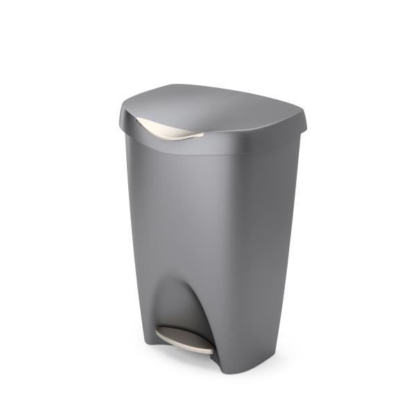 brim 50L tretmülleimer grey nickel by umbra 43 x 65 x 33 cm 1021550-1188