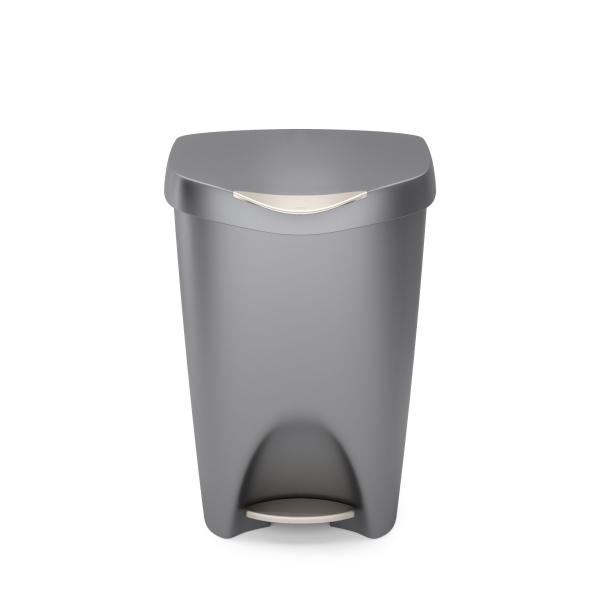 brim 50L tretmülleimer grey nickel by umbra 43 x 65 x 33 cm 1021550-1188