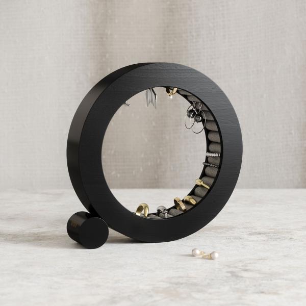 ferris schmuck organizer schmuckkästchen Ø 19 x 4 cm black umbra 1021415-040