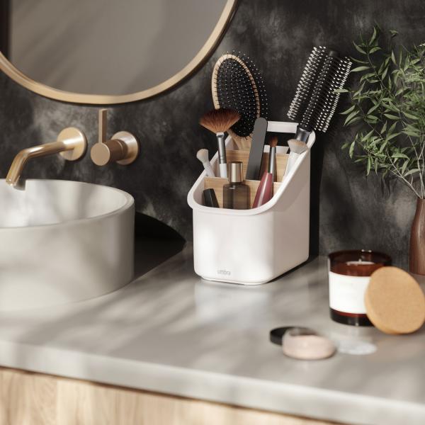 bellwood utensilienhalter 14x21x19cm umbra white natural 1022632-668