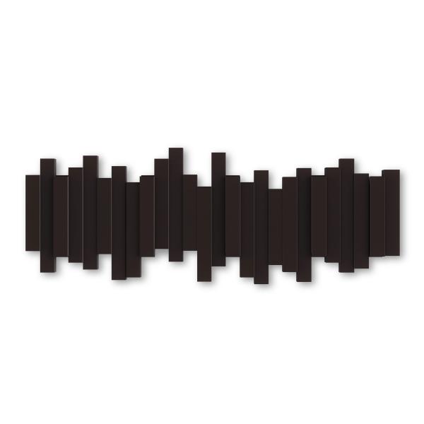 stäbchen garderobehaken kleiderhaken garderobe espresso 5 haken umbra 318211-213