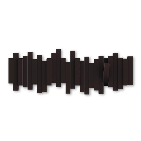 stäbchen garderobehaken kleiderhaken garderobe espresso 5 haken umbra 318211-213