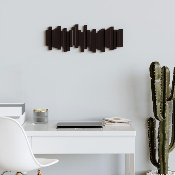 stäbchen garderobehaken kleiderhaken garderobe espresso 5 haken umbra 318211-213