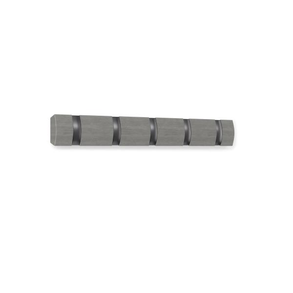 flip kleiderhaken garderobe by umbra grey / pewter 5 haken 318850-1045 aufhänger