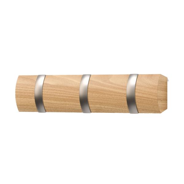 flip kleiderhaken garderobe by umbra natural 3 haken 318853-390 aufhänger
