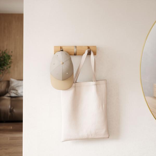 flip kleiderhaken garderobe by umbra natural 3 haken 318853-390 aufhänger