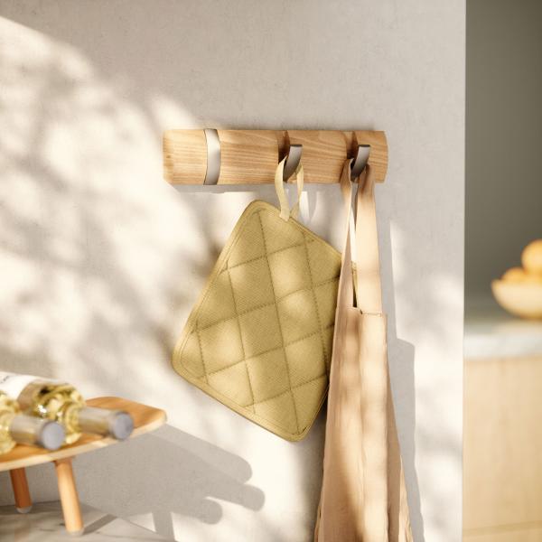 flip kleiderhaken garderobe by umbra natural 3 haken 318853-390 aufhänger